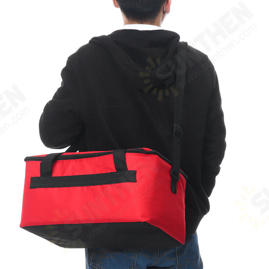 21/47L Thicken Insulated Bag Insulated Hot Food Pizza Takeaway Bag Waterproo Shoulder Bag