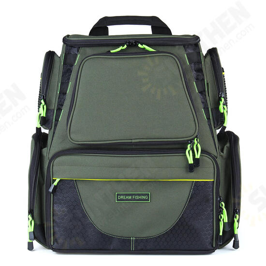 22/64L Backpack Fishing Bag Travel Camping Storage Bag With Lure Boxes