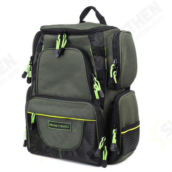 22/64L Backpack Fishing Bag Travel Camping Storage Bag With Lure Boxes