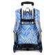 25L Teenager 6 Wheels Detachable Travel Trolley Luggage Backpack Student School Bag