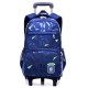 2/6 Wheels Trolley Backpack Children Kids Student School Luggage Bag Outdoor Travel
