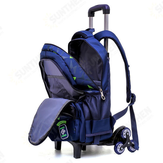 2/6 Wheels Trolley Backpack Children Kids Student School Luggage Bag Outdoor Travel 2/6 Wheels Trolley Backpack Children Kids Student School Luggage Bag Outdoor Travel