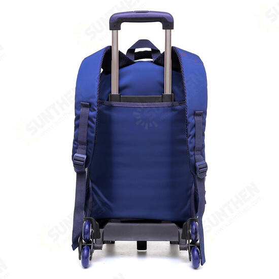 2/6 Wheels Trolley Backpack Children Kids Student School Luggage Bag Outdoor Travel