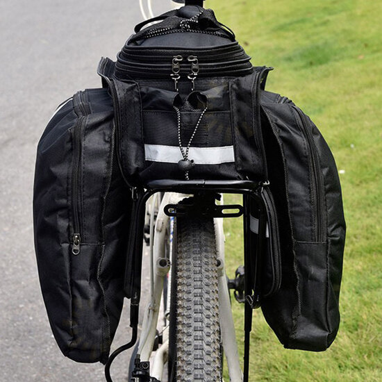 27L Bicycle Riding Package Large Capacity Waterproof Reflective Strips Outdoor Riding Bag