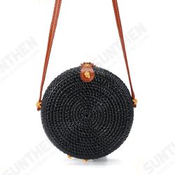2L Straw Bag Rattan Woven Crossbody Beach Bag Handbag Outdoor Travel 2L Straw Bag Rattan Woven Crossbody Beach Bag Handbag Outdoor Travel