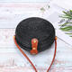 2L Straw Bag Rattan Woven Crossbody Beach Bag Handbag Outdoor Travel