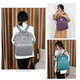 3 IN 1 Diaper Bag & Baby Crib Backpack Foldable Nappy Mommy Bags For Mom Dad With External USB Interface