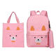 3 Pcs School Bag Sets Canvas Backpack Shoulder Bags Handbag Camping Travel Bag With Pencil Case