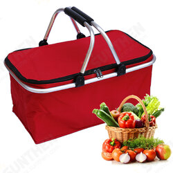 30L Waterproof Folding Picnic Lunch Bag Camping Insulated Bag Cooler Hamper Storage Basket Bag Box With Handle For Outdoor Picnic 30L Waterproof Folding Picnic Lunch Bag Camping Insulated Bag Cooler Hamper Storage Basket Bag Box With Handle For Outdoor Picnic