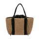32 x 24cm Straw Bag Handbag Handmade Woven Beach Camping Travel Crossbody Bag