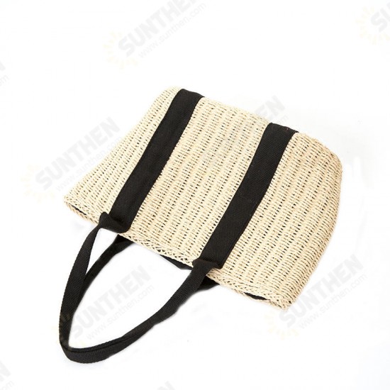32 x 24cm Straw Bag Handbag Handmade Woven Beach Camping Travel Crossbody Bag 32 x 24cm Straw Bag Handbag Handmade Woven Beach Camping Travel Crossbody Bag