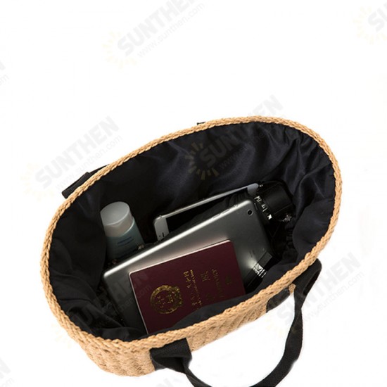 32 x 24cm Straw Bag Handbag Handmade Woven Beach Camping Travel Crossbody Bag 32 x 24cm Straw Bag Handbag Handmade Woven Beach Camping Travel Crossbody Bag