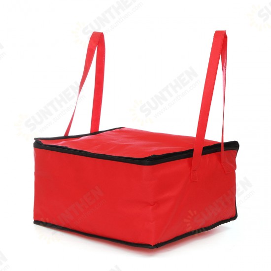 32L Outdoor Portable Picnic Bag Insulated Thermal Cooler Bag Lunch Food Pizza Storage Bag