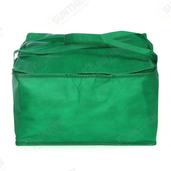 32L Outdoor Portable Picnic Bag Insulated Thermal Cooler Bag Lunch Food Pizza Storage Bag