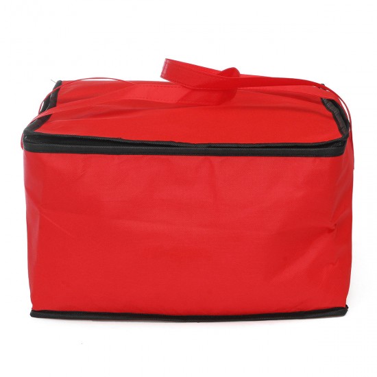 32L Outdoor Portable Picnic Bag Insulated Thermal Cooler Bag Lunch Food Pizza Storage Bag