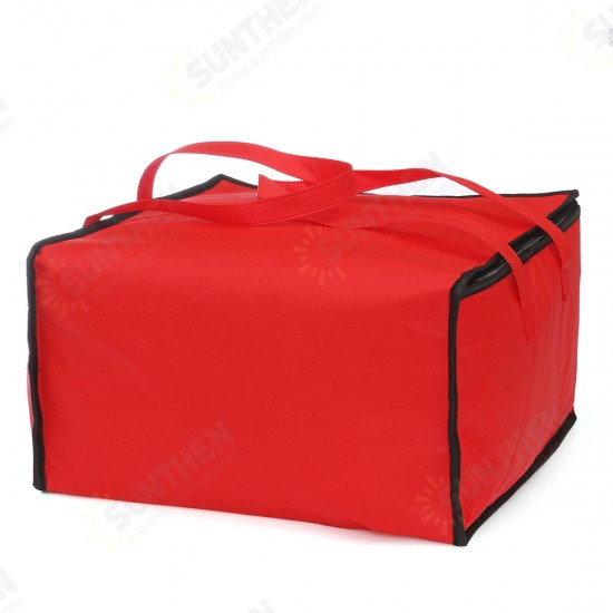 32L Outdoor Portable Picnic Bag Insulated Thermal Cooler Bag Lunch Food Pizza Storage Bag