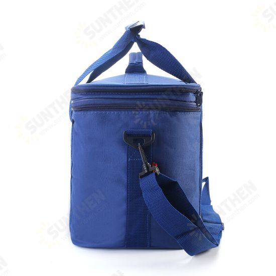 33x20x27cm Oxford Double layer Insulated Lunch Bag Large Capacity Travel Outdoor Picnic Tote Bag