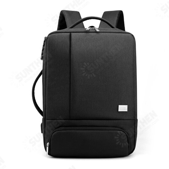 35L USB Backpack 15.6inch Laptop Bag Waterproof Anti-theft Lock Travel Business School Bag