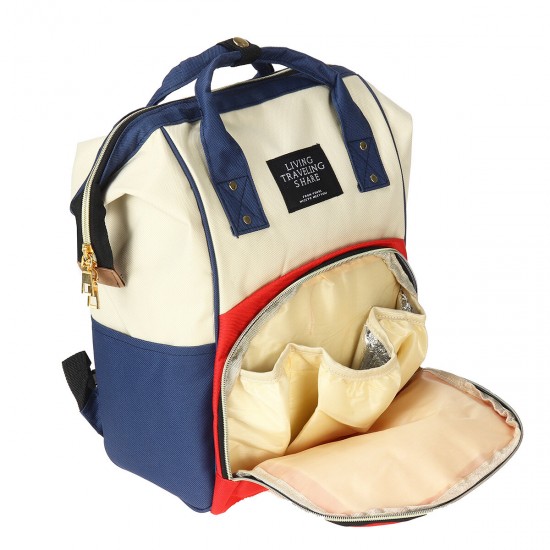 36L Canvas Mother Baby Bag Multifunctional Diaper Bag Shoulder Bag Backpack Outdoor Camping Travel