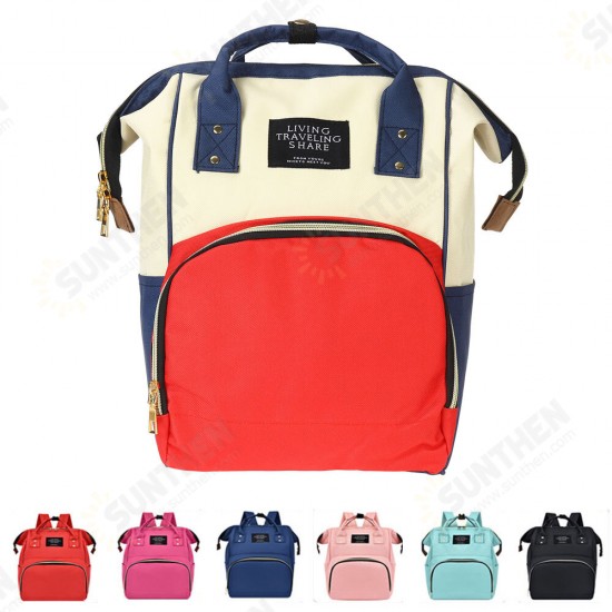 36L Canvas Mother Baby Bag Multifunctional Diaper Bag Shoulder Bag Backpack Outdoor Camping Travel