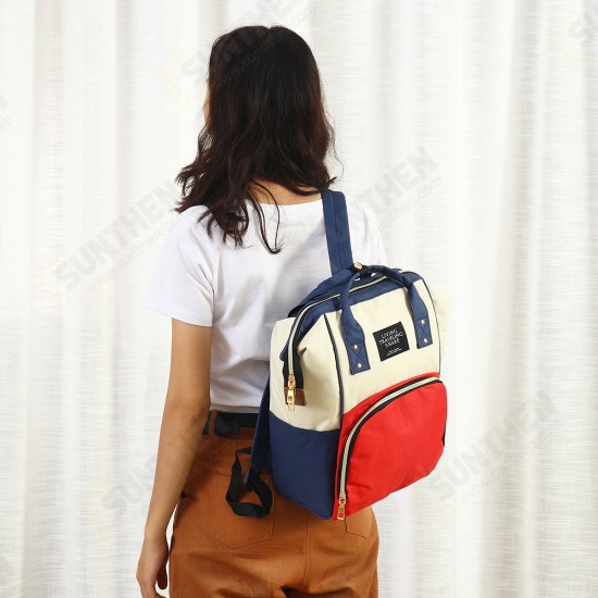 36L Canvas Mother Baby Bag Multifunctional Diaper Bag Shoulder Bag Backpack Outdoor Camping Travel