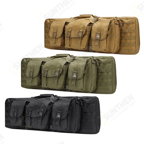 36inch Tactical Camouflage Fishing Tackle Camping Bag Multifunctional Storage Bag Double Padded Backpack