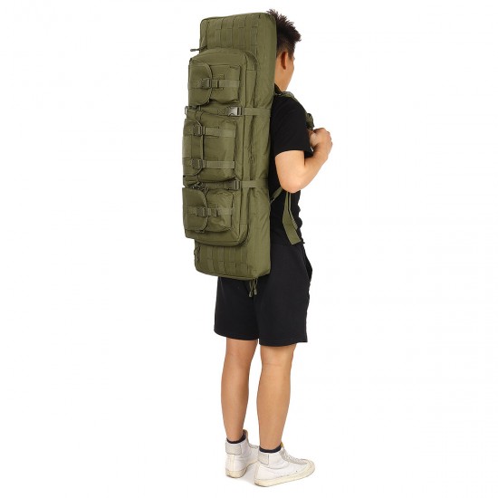 36inch Tactical Camouflage Fishing Tackle Camping Bag Multifunctional Storage Bag Double Padded Backpack