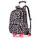 38L 6 Wheels Removable Luggage Trolley Backpack Rucksack Student School Bag Outdoor Travel