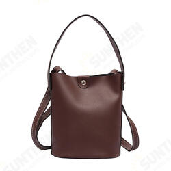 3.8L Women PU Leather Bucket Bag Portable Handbag Leisure Shoulder Bag Outdoor Travel 3.8L Women PU Leather Bucket Bag Portable Handbag Leisure Shoulder Bag Outdoor Travel