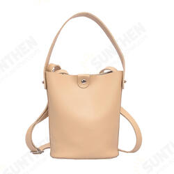3.8L Women PU Leather Bucket Bag Portable Handbag Leisure Shoulder Bag Outdoor Travel 3.8L Women PU Leather Bucket Bag Portable Handbag Leisure Shoulder Bag Outdoor Travel