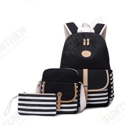 3Pcs/Set Canvas Backpack Rucksack School Bag Waterproof Shoulder Bag Outdoor Travel 3Pcs/Set Canvas Backpack Rucksack School Bag Waterproof Shoulder Bag Outdoor Travel