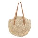 43 x 10 x 62cm Round Straw Beach Bag Woven Shoulder Bag Handbag