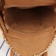 43 x 10 x 62cm Round Straw Beach Bag Woven Shoulder Bag Handbag