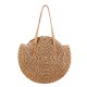 43 x 10 x 62cm Round Straw Beach Bag Woven Shoulder Bag Handbag