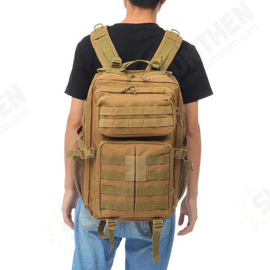 45L 900D Waterproof Tactical Backpack Oxford Cloth Molle Military Outdoor Bag Traveling Camping Hiking Climbing Bag