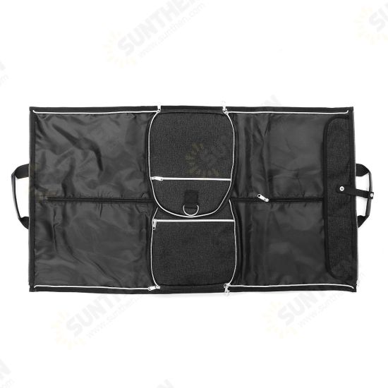 47L Outdoor Portable Travel Luggage Bag Suit Dress Garment Storage Handbag Sports Gym Bag