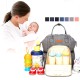 4Pcs Mummy Nappy Diaper Bag Set Nappy Diaper With Nursing Feeding Bottle Pouch Baby Car Hook