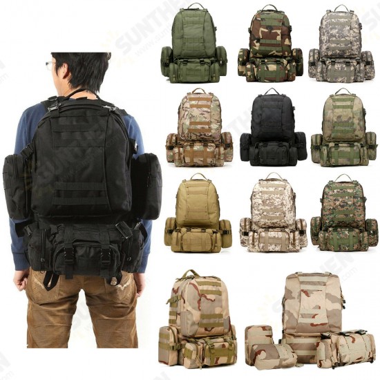 50L 600D Military Nylon Outdoor Sports Rucksack Backpack Camping Hiking Camouflage Shoulder Bag Pack 50L 600D Military Nylon Outdoor Sports Rucksack Backpack Camping Hiking Camouflage Shoulder Bag Pack