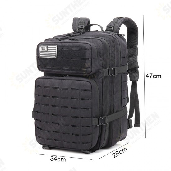 55L Outdoor Molle Military Tactical Army Rucksack Waterproof Zipper Large Capacity Backpack Camping Hiking Trekking Gear Bag