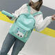 5Pcs/set Canvas Backpack Cat Large Capacity School Bags Camping Multi-function Travel Bag