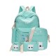 5Pcs/set Canvas Backpack Cat Large Capacity School Bags Camping Multi-function Travel Bag 5Pcs/set Canvas Backpack Cat Large Capacity School Bags Camping Multi-function Travel Bag