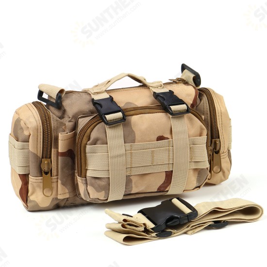 600D Oxford Cloth Waist Bag Waterproof Tactical Pouch Shoulder Bag Handbag Outdoor Camping Hunting