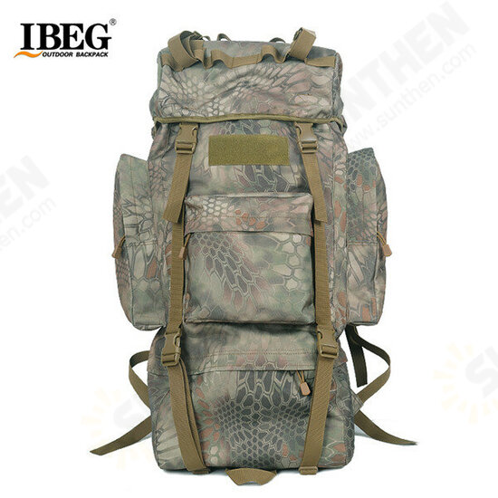 65L Tactical Trekking Backpack Rucksack Camo Shoulder Bag For Camping Hiking 65L Tactical Trekking Backpack Rucksack Camo Shoulder Bag For Camping Hiking