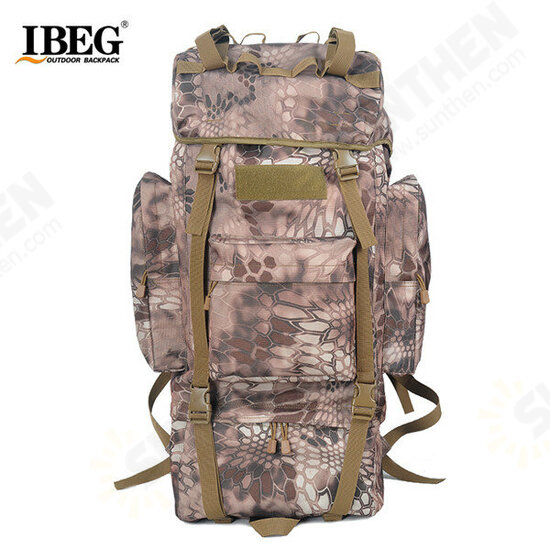 65L Tactical Trekking Backpack Rucksack Camo Shoulder Bag For Camping Hiking 65L Tactical Trekking Backpack Rucksack Camo Shoulder Bag For Camping Hiking