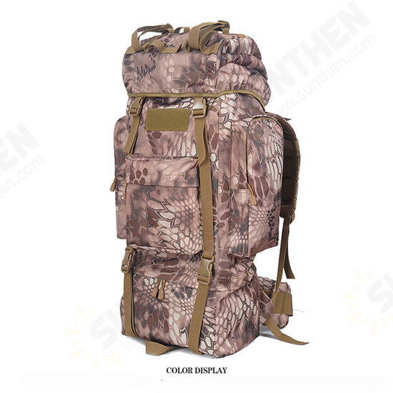 65L Tactical Trekking Backpack Rucksack Camo Shoulder Bag For Camping Hiking 65L Tactical Trekking Backpack Rucksack Camo Shoulder Bag For Camping Hiking