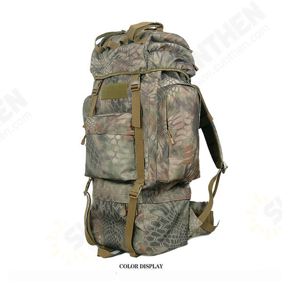 65L Tactical Trekking Backpack Rucksack Camo Shoulder Bag For Camping Hiking 65L Tactical Trekking Backpack Rucksack Camo Shoulder Bag For Camping Hiking