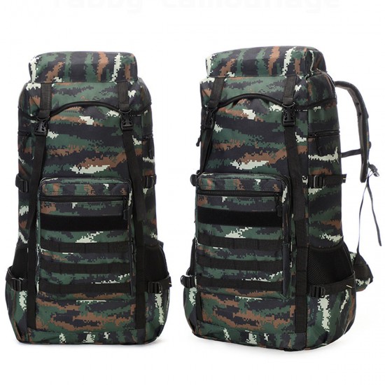 70L Outdoor Waterproof Military Tactical Backpack Camping Hiking Backpack Trekking Camouflage Travel Shoulder Backpack