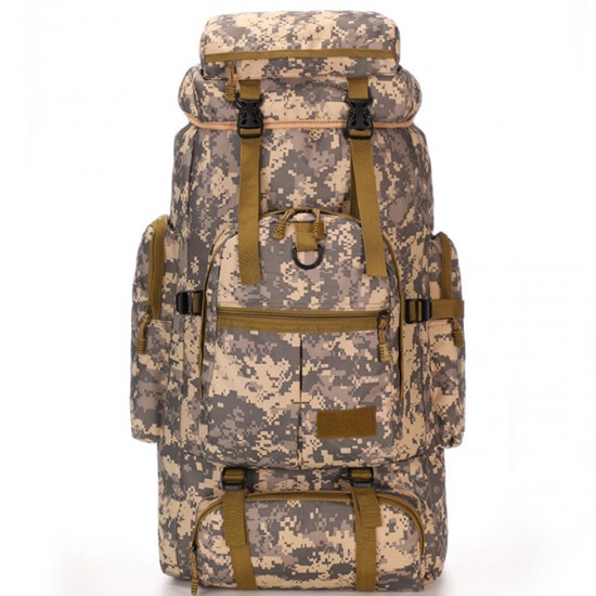 75L Climbing Bags Outdoor Camping Hiking Tactical Backpack Rucksack Waterproof Storage Bag