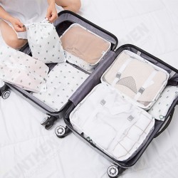 7Pcs/Set Travel Home Luggage Storage Bag Clothes Storage Organizer Portable Pouch Case Wardrobe Divider Container 7Pcs/Set Travel Home Luggage Storage Bag Clothes Storage Organizer Portable Pouch Case Wardrobe Divider Container