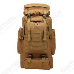 80L Molle Tactical Bag Outdoor Traveling Camping Hiking Military Rucksacks Backpack Camouflage Bag